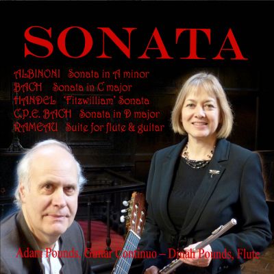 Sonata: Music for flute and guitar performed by Adam and Dinah Pounds (album cover)