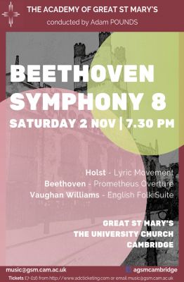 The Academy of Great St. Mary's - conductor Adam Pounds poster