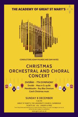 The Academy of Great St. Mary's - conductor Adam Pounds poster