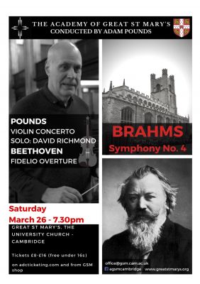 The Academy of Great St. Mary's - conductor Adam Pounds poster