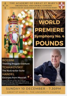The Academy of Great St. Mary's - conductor Adam Pounds poster
