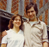 Dinah and Adam Pounds at Aldeburgh in 1976